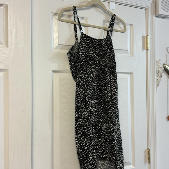 Torrid black and white print ruffle spaghetti strap casual dress mini 1X - Picture 9 of 10